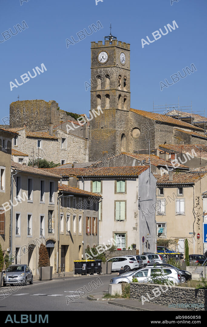 Conques-sur-Orbiel, fortified villa, Aude, Languedoc-Rosellón region. French Republic, Europe.