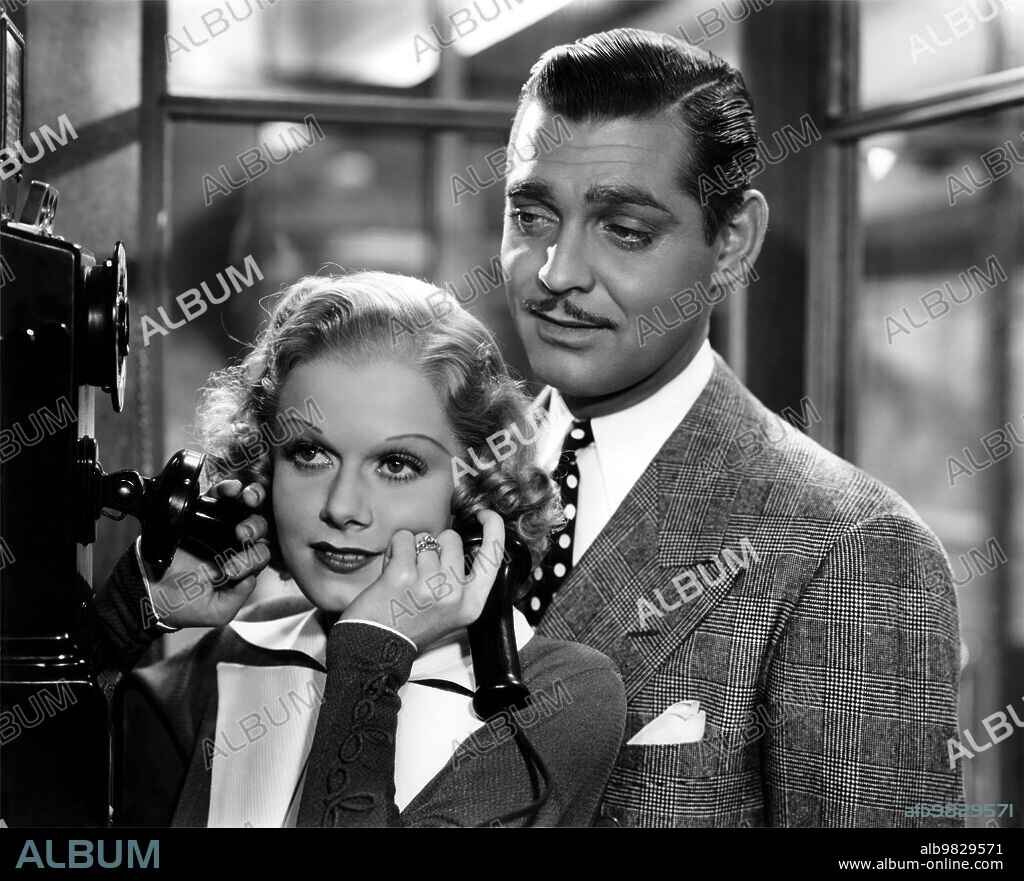 CLARK GABLE and JEAN HARLOW in WIFE VS. SECRETARY, 1936, directed by CLARENCE BROWN. Copyright Metro-Goldwyn-Mayer (MGM).