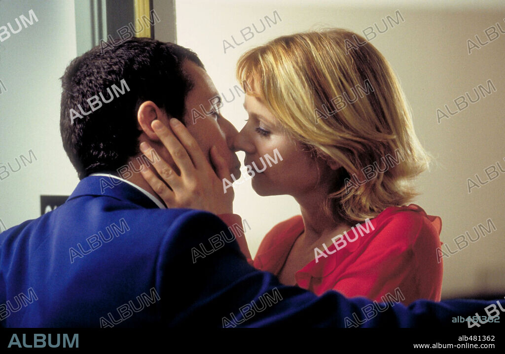 ADAM SANDLER and EMILY WATSON in PUNCH-DRUNK LOVE, 2002, directed by PAUL THOMAS ANDERSON. Copyright NEW LINE CINEMA.