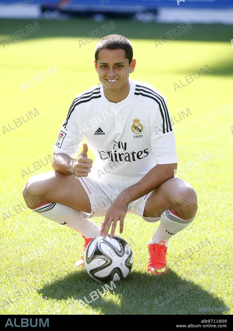 Madrid 1-09-2014 Presentation of the new Real Madrid player Javier Hernandez "Chicharito" .... Photo: Angel de Antonio ... ARCHDC.