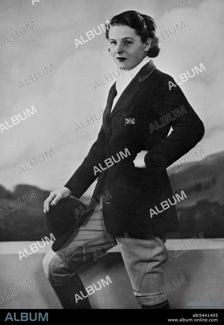 Pat Smythe: Britain's leading horsewoman. June 01, 1953. (Photo by Dorothy Wilding, Camera Press).