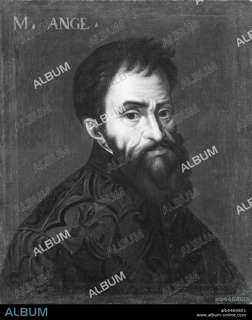 Michelangelo Buonarroti, Michelangelo Bounaroti, 1475-1564, painting, Michelangelo, Oil, Height, 56 cm (22 inches), Width, 46 cm (18.1 inches).