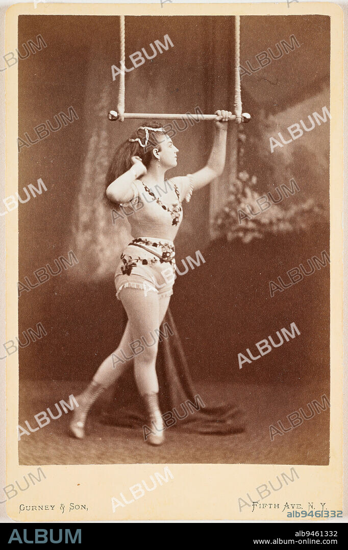 Leona Dare (1855-1922), 1869-1874, Jeremiah Gurney, American, 1812 - 1895, 5 5/8 x 3 15/16 in. (14.29 x 10 cm) (image)6 1/2 x 4 1/4 in. (16.51 x 10.8 cm) (mount), Albumen print (cabinet card), United States, 19th century.