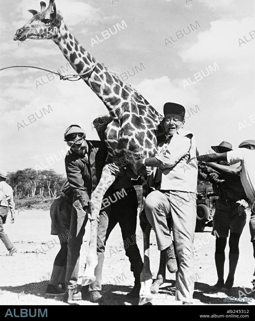JOHN WAYNE in HATARI!, 1962, directed by HOWARD HAWKS. Copyright PARAMOUNT PICTURES.