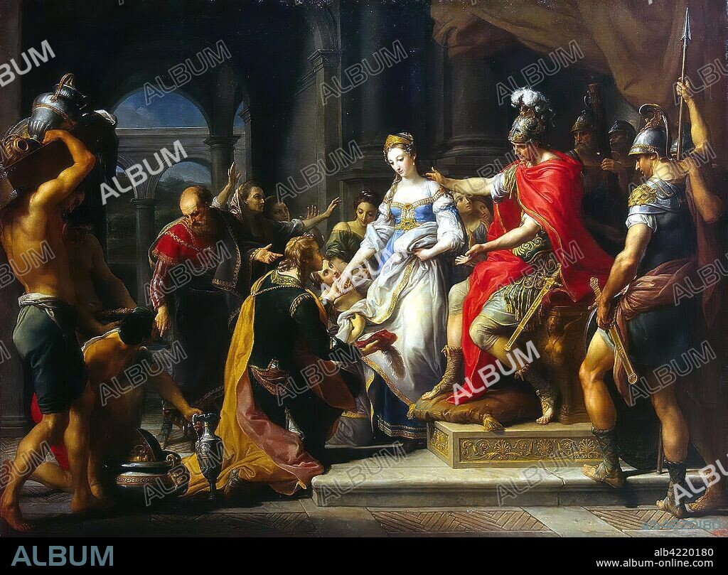 POMPEO GIROLAMO BATONI. 'Continence of Scipio'. Italy, 1771. Dimensions: 226,5x297,5 cm.