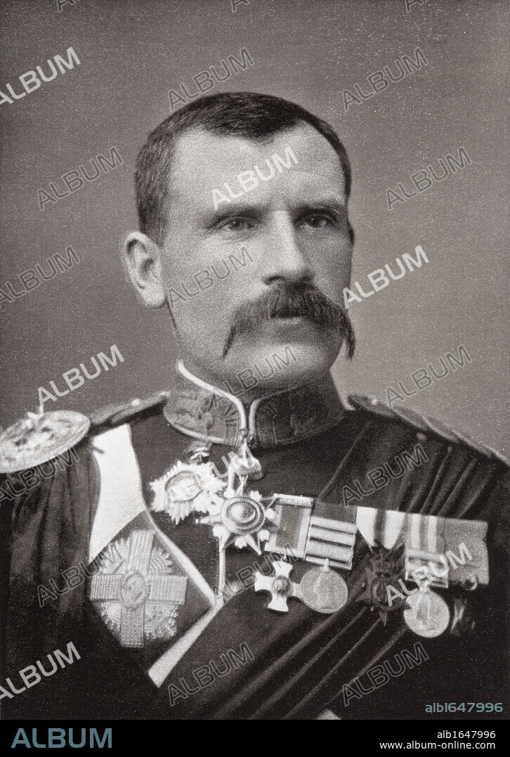 Major-General Sir Hector Archibald MacDonald, aka Fighting Mac,1853 to 1903. Distinguished Victorian soldier. From the book South Africa and the Transvaal War by Louis Creswicke, published 1900.