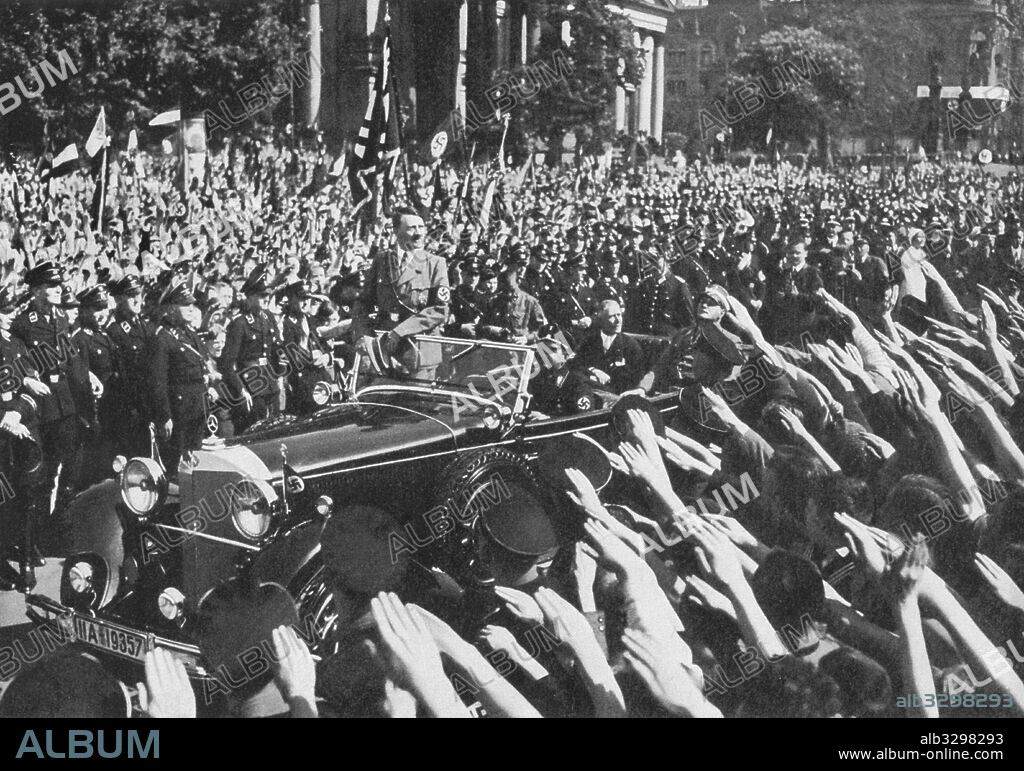 Adolf Hitler at youth rally in Berlin’s Lustgarten on National Labour Day - May 1, 1934.