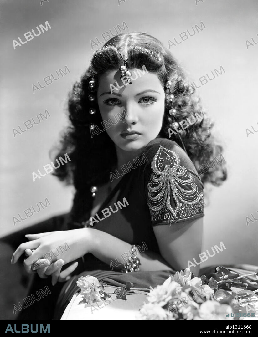 GENE TIERNEY en CUANDO MUERE EL DIA, 1941 (SUNDOWN), dirigida por HENRY HATHAWAY. Copyright UNITED ARTISTS.