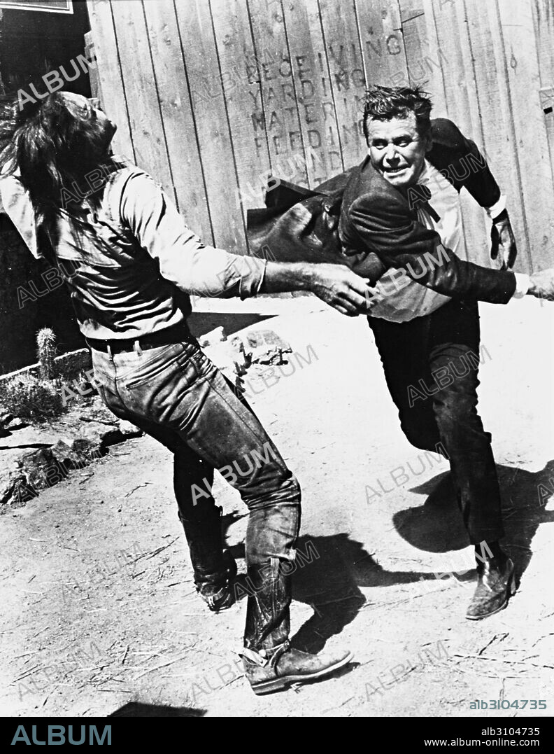 GLENN FORD in HEAVEN WITH A GUN, 1969, directed by LEE H. KATZIN. Copyright KING BROTHERS.