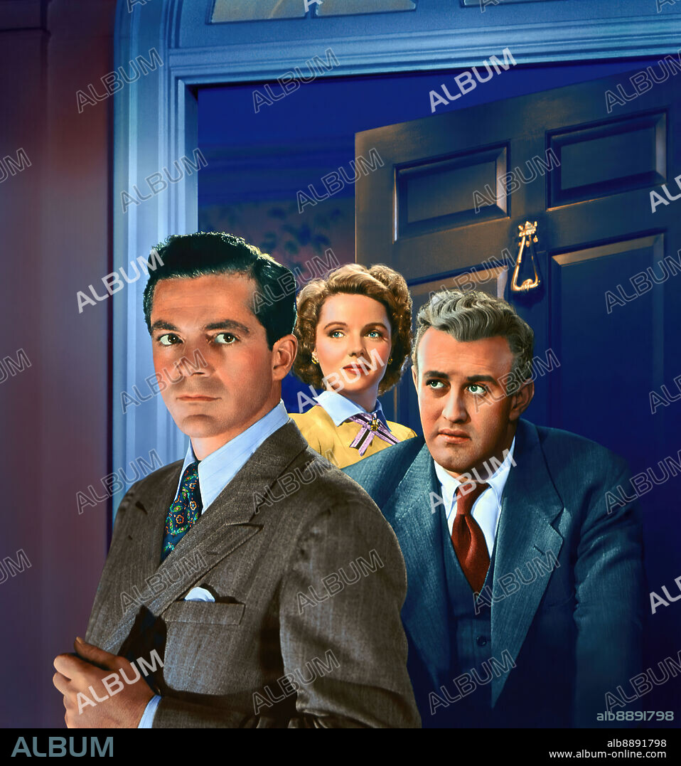DANA ANDREWS, JANE WYATT and LEE J. COBB in BOOMERANG, 1947, directed by ELIA KAZAN. Copyright 20TH CENTURY FOX.