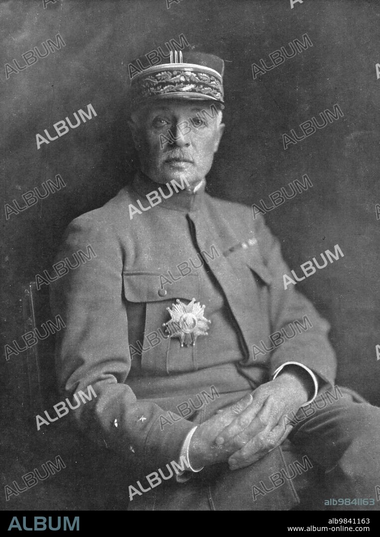 BENJAMIN. 'Fayolle; Le general Fayolle, commandant du groupe d'armees qui sauva amiens de la ruee allemande', 1918. From "L'Album de la Guerre 1914-1919, Volume 2" [L'Illustration, Paris, 1924].