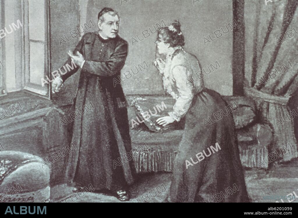 LEOPOLDO ALAS CLARIN (1852-1901). ANA OZORES Y DON FERMIN DE PAS UNA RELACION IMPOSIBLE - LA REGENTA - SIGLO XIX.