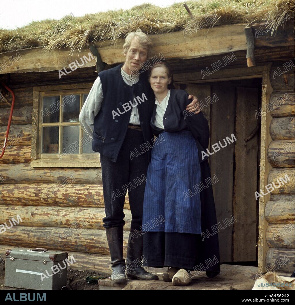 19690526 - Inspelning av filmen "Utvandrarna" med Max von Sydow som Karl Oskar och Liv Ullmann som Kristina. Foto: Olle Karud Kod: 30 COPYRIGHT SCANPIX SWEDEN.
