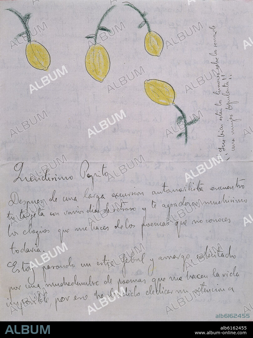 FEDERICO GARCIA LORCA. CARTA DE FEDERICO A SU AMIGO PEPITO.