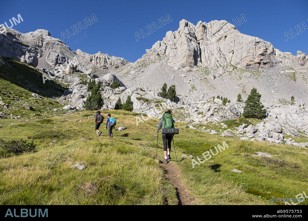 Marmitou, barranco de Anaye, alta ruta pirenaica, región de Aquitania, departamento de Pirineos Atlánticos, Francia.