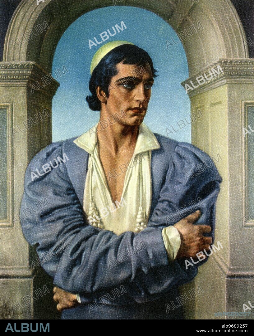 Laurence Olivier ( 1907 - 1989 ) as Romeo . Oil painting by Harold Knight , 1936 . Laurence Olivier was an English actor, director, and producer . He was one of the most famous and revered actors of the 20th century . He married three times , to fellow actors Jill Esmond , Vivien Leigh and Joan Plowright .