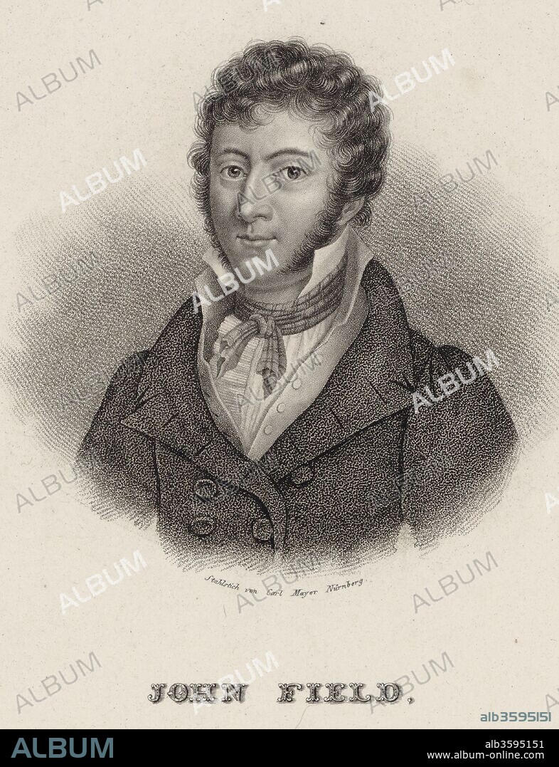 CARL MAYER. Portrait of the composer John Field (1782-1837).