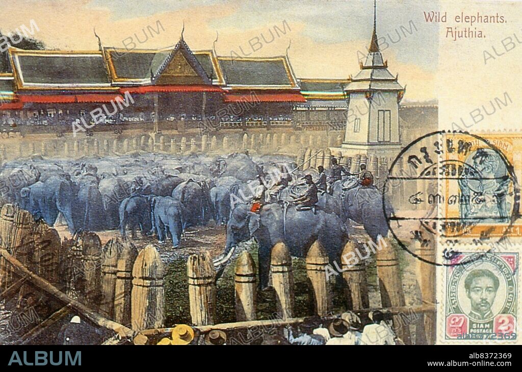 Ayutthaya's Royal Elephant Kraal was thought to be originally built during the short reign of King Yodfa also Yot Fa (1535 - 1548).<br/><br/>. Ayutthaya (Ayudhya) was a Siamese kingdom that existed from 1351 to 1767. Ayutthaya was friendly towards foreign traders, including the Chinese, Vietnamese (Annamese), Indians, Japanese and Persians, and later the Portuguese, Spanish, Dutch and French, permitting them to set up villages outside the city walls. In the sixteenth century, it was described by foreign traders as one of the biggest and wealthiest cities in the East. The court of King Narai (16561688) had strong links with that of King Louis XIV of France, whose ambassadors compared the city in size and wealth to Paris.