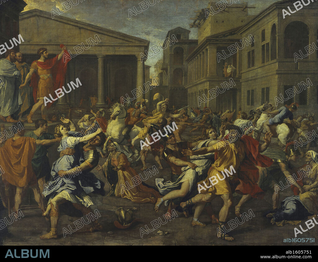 The Rape of the Sabines   (L'Enlevement des Sabines)   Nicolas Poussin (1594-1665/French)   Musee du Louvre, Paris.