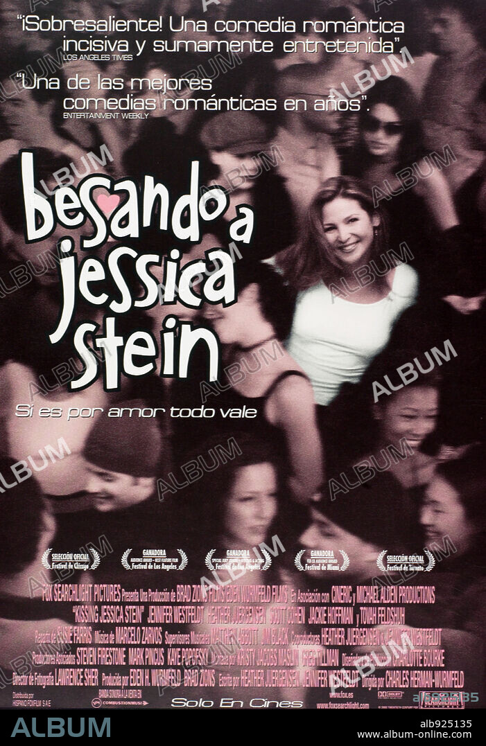 Plakat zu KISSING JESSICA STEIN, 2001, unter der Regie von CHARLES HERMAN-WURMFELD. Copyright BRAD ZIONS FILMS/CINERIC/EDEN WURMFELD FILMS/MICHAEL ALDEN.