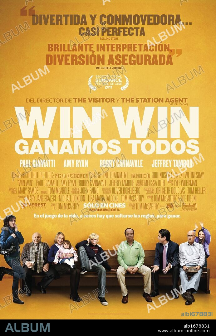 Poster de WIN WIN [GANAMOS TODOS], 2011 (WIN WIN), dirigida por THOMAS MCCARTHY. Copyright FOX SEARCHLIGHT PICTURES.