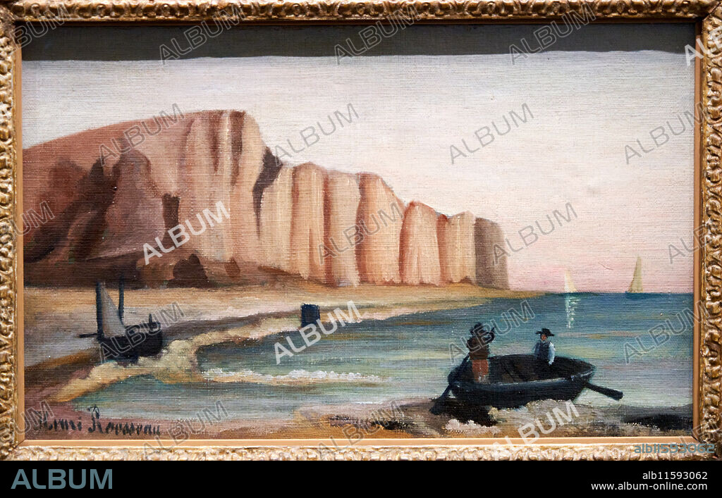 Henri Rousseau, dit Le Douanier (Laval 1844 - Paris 1910), La Falaise, Vers 1895, Musee de L'Orangerie Museum, Tuileries, Paris, France.