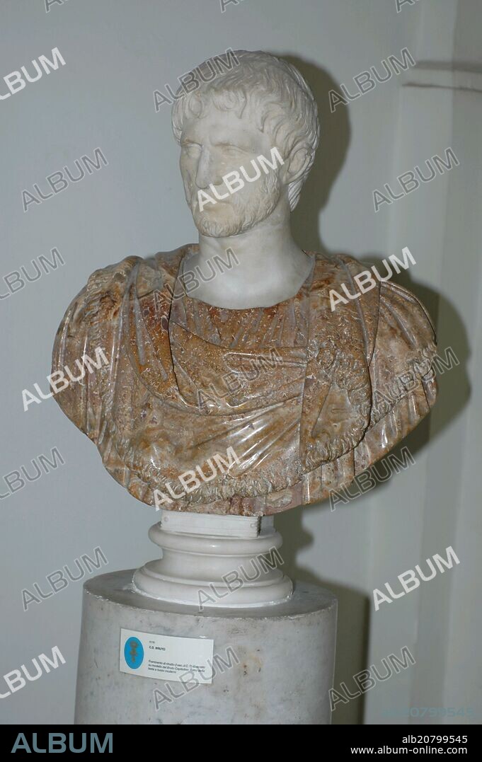 BUSTO DE BRUTO CAPITOLINO UNO DE LOS ASESINOS DE JULIO CESAR.