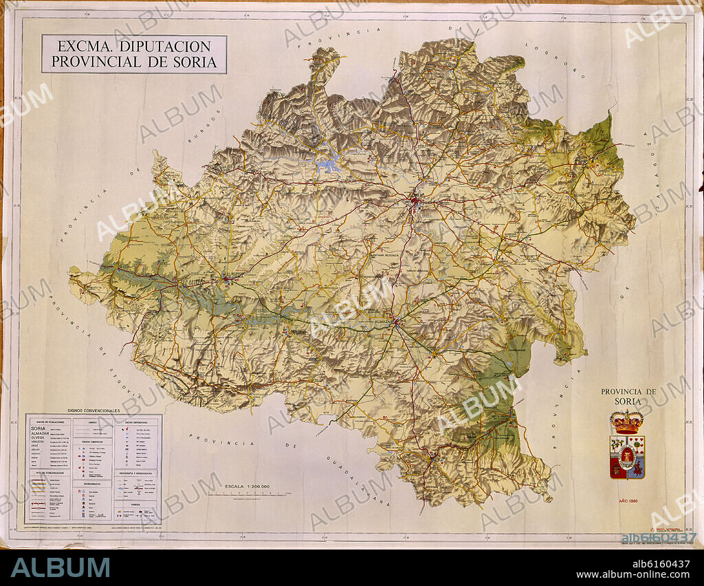 EXCELENTISIMA DIPUTACION PROVINCIAL DE SORIA - MAPA DE LA PROVINCIA DE SORIA.