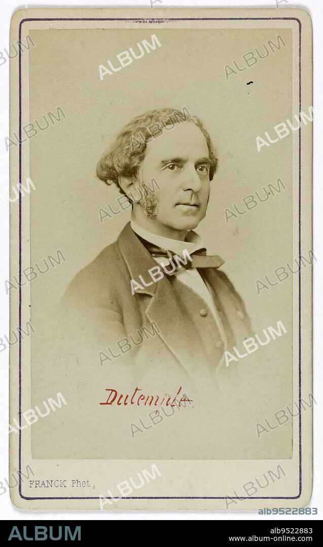 Portrait of Jean Marie Félix Dutemple de La Croix (1823-1890), (sailor, politician), Franck (François Gobinet de Villechole, dit), Photographer, Before 1890, 2nd half of the 19th century, Photography, Graphic arts, Photography, Albumen paper print, Dimensions - Work: Height: 9 cm, Width: 5.5 cm, Dimensions: Height: 10.5 cm, Width: 6.3 cm.