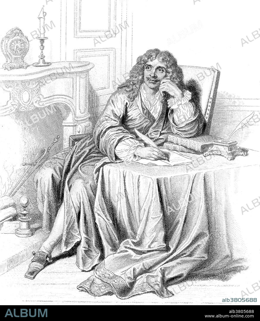 Jean-Baptiste Poquelin, known by his stage name MoliÃ¨re (January 15,1622 - February 17,1673) was a French playwright and actor who is considered to be one of the greatest masters of comedy in Western literature. Thirteen years as an itinerant actor helped him polish his comic abilities while he began writing, combining Commedia dell'arte elements with the more refined French comedy. Though he received the adulation of the court and Parisians, MoliÃ¨re's satires attracted criticism from moralists and the Catholic Church. Tartuffe and its attack on perceived religious hypocrisy roundly received condemnations from the Church, while Don Juan was banned from performance. MoliÃ¨re's hard work in so many theatrical capacities took its toll on his health and, by 1667, he was forced to take a break from the stage. In 1673, during a production of his final play, The Imaginary Invalid, MoliÃ¨re, who suffered from pulmonary tuberculosis, was seized by a coughing fit and a hemorrhage while playing the hypochondriac Argan. He finished the performance, but collapsed again, and died a few hours later, at the age of 51.