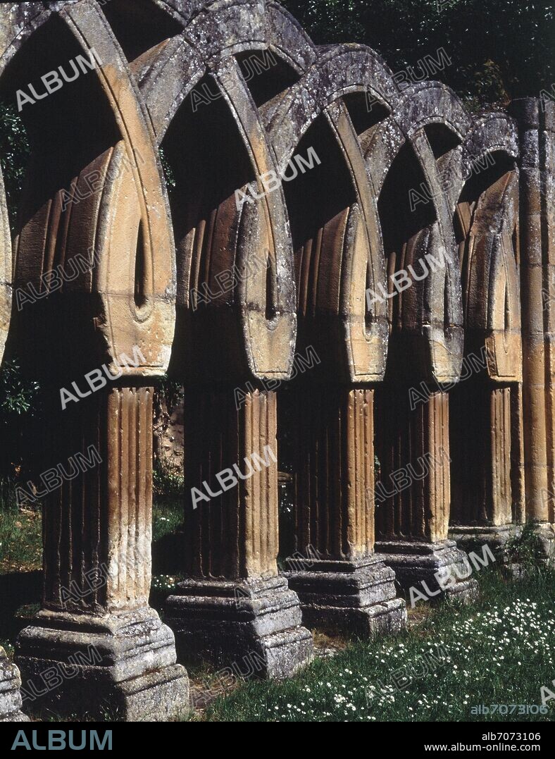 DETALLE DE LA ARQUERIA DEL CLAUSTRO DEL MONASTERIO DE SAN JUAN DE DUERO - SIGLO XIII - ROMANICO ESPAÑOL.