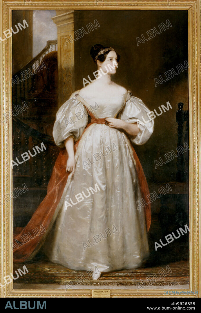 MARGARET CARPENTER. Countess Augusta Ada Lovelace (1815-1852), English mathematician and writer. The daughter of Byron and friend of Charles Babbage, she devised  the programme for Babbage's analytical Engine.