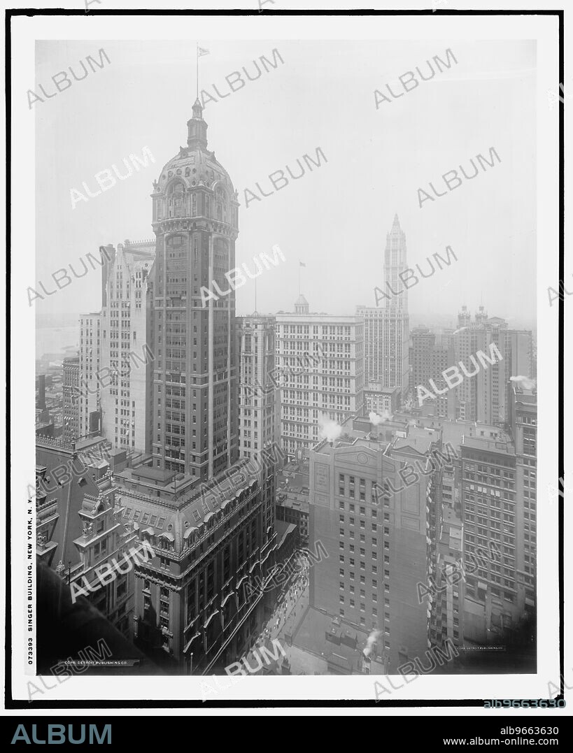 Singer Building, New York, N.Y., c.between 1910 and 1920.