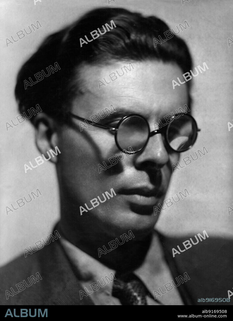 HOWARD COSTER. Portrait of Aldous Huxley (1894-1963).