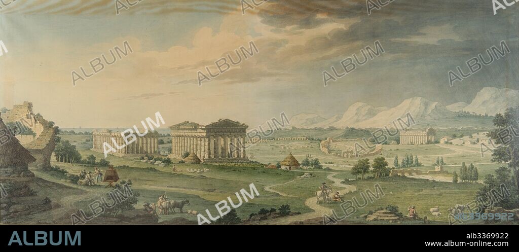ISIDRO GONZALEZ VELAZQUEZ. View of Paestum.