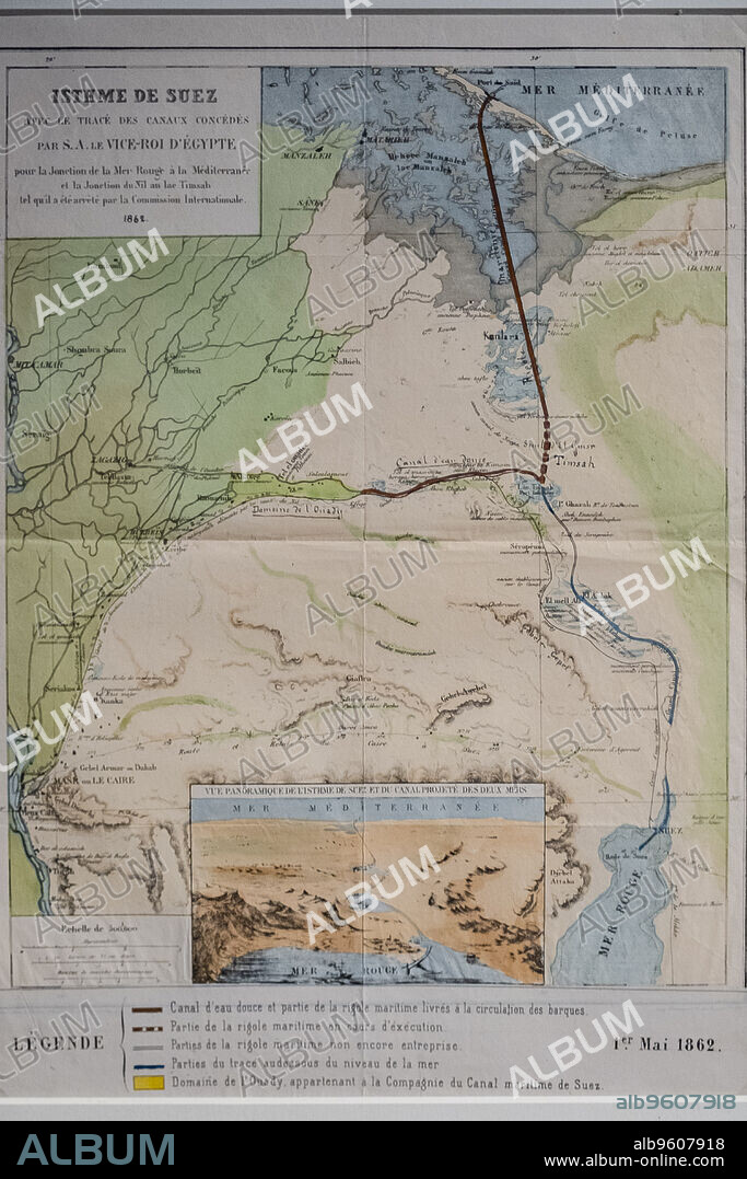Suez Ism Map, fundacion casa de Alba, Burgos , Spain.