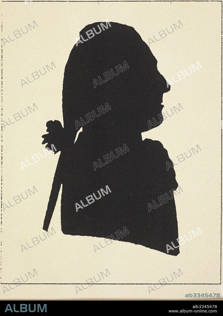 FRANçOIS GONORD. Portrait of Count Franz von Walsegg (1763-1827). Silhouette.