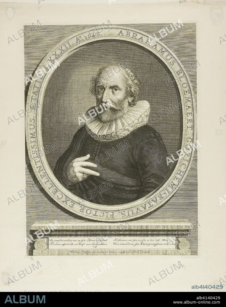 Abraham Bloemaert. Nicolas Jansz. (Claes) Visscher; Netherlandish, c. 1587-1660. Date: 1648. Dimensions: 302 × 227 mm. Engraving in black on ivory laid paper. Origin: Netherlands.