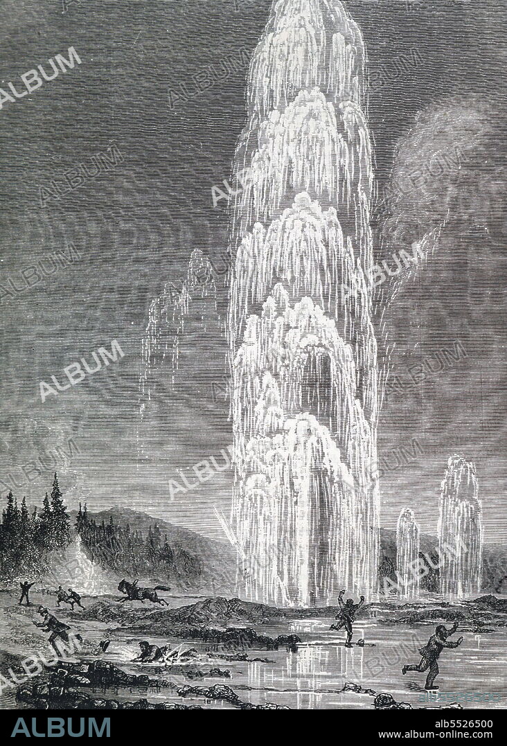 Cross-section of geological strata.
