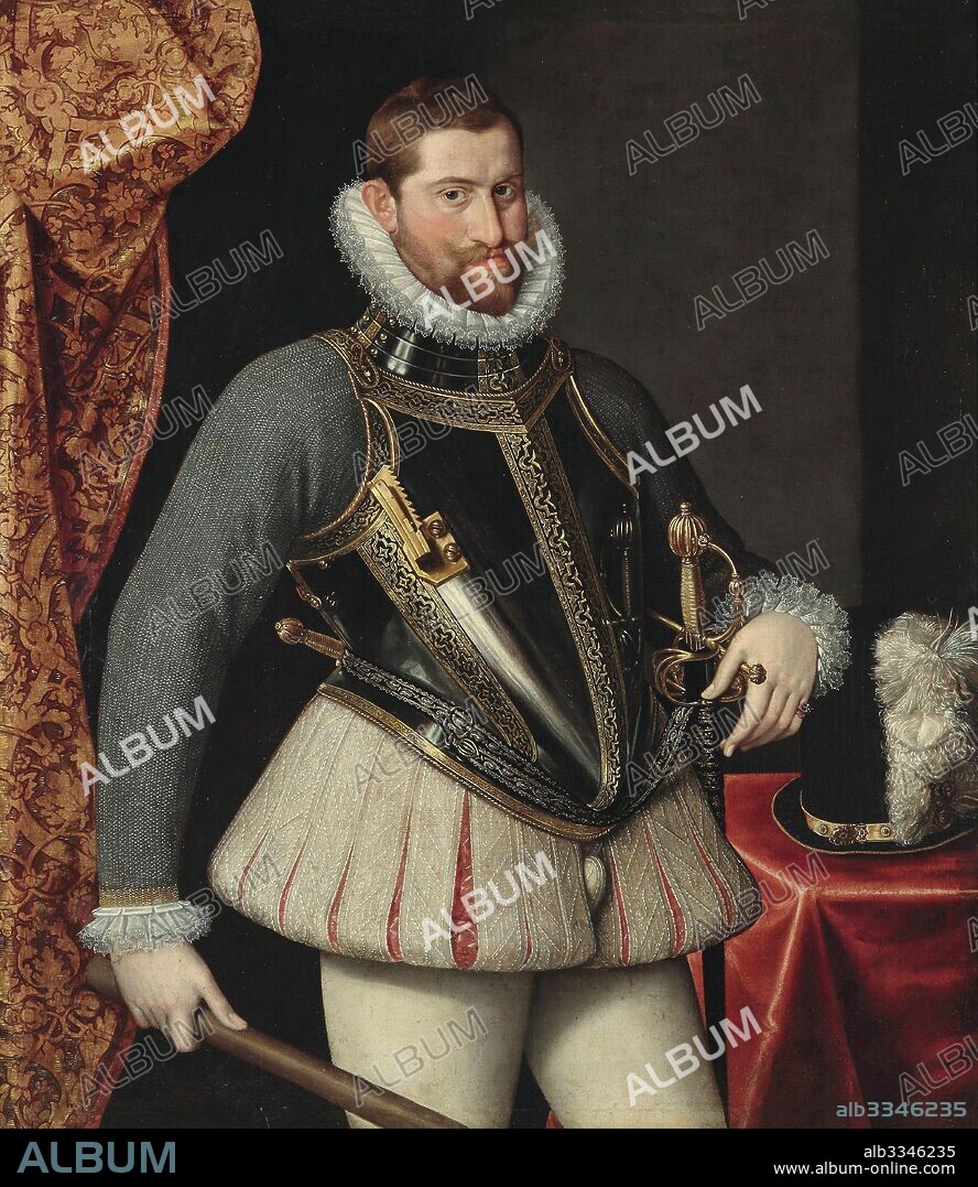 MARTINO ROTA. Portrait of Rudolf II of Austria (1552–1612), Holy Roman Emperor.