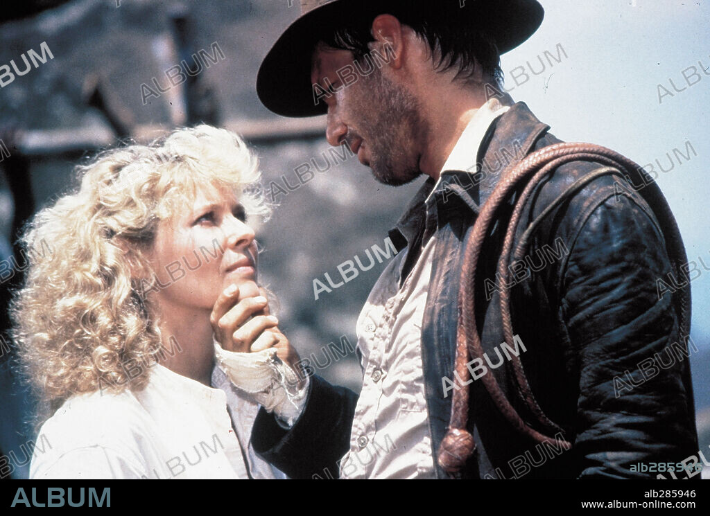HARRISON FORD y KATE CAPSHAW en INDIANA JONES Y EL TEMPLO MALDITO, 1984 (INDIANA JONES AND THE TEMPLE OF DOOM), dirigida por STEVEN SPIELBERG. Copyright LUCASFILM LTD/PARAMOUNT.