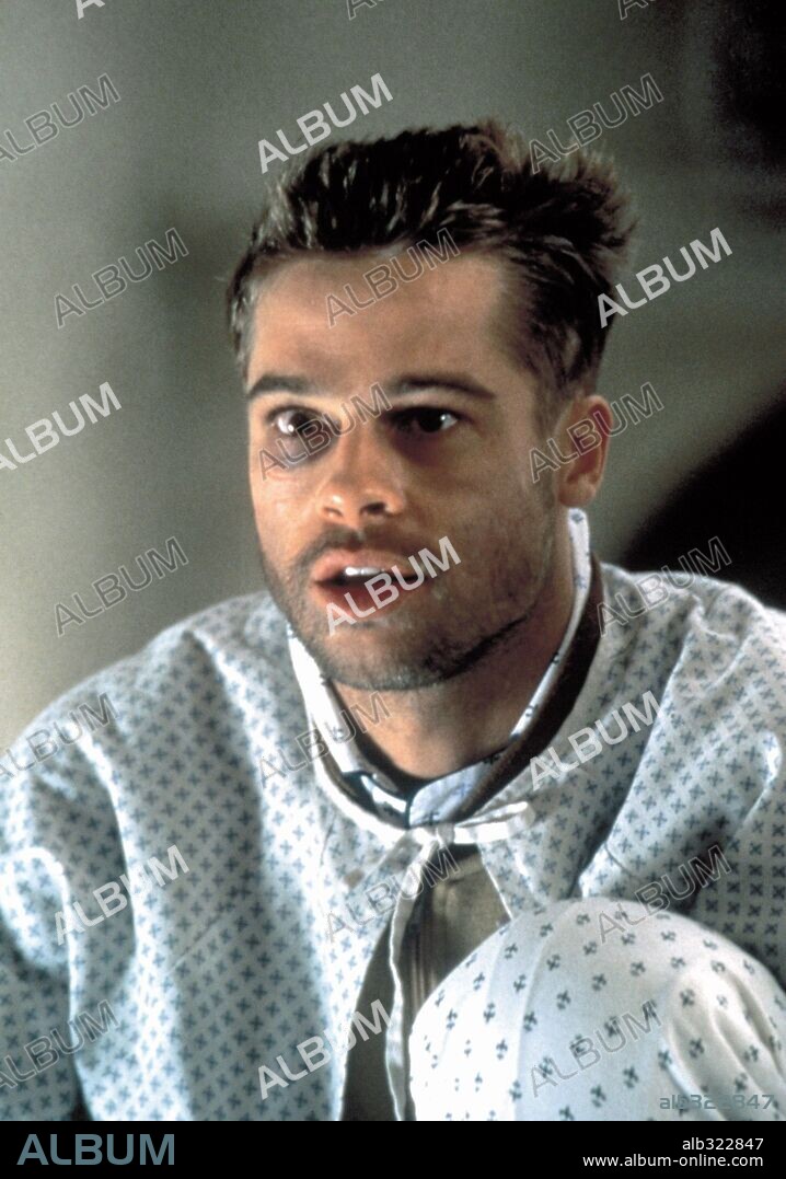 BRAD PITT en DOCE MONOS, 1995 (TWELVE MONKEYS), dirigida por TERRY GILLIAM. Copyright TRI STAR PICTURES / CARUSO, PHILLIP.