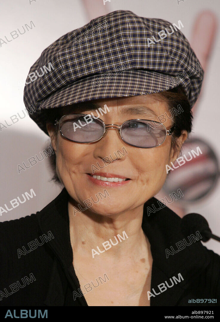 Sep 06, 2006; New York, NY, USA; Singer / artist YOKO ONO at a press conference to promote the new film 'The U. S. VS. John Lennon' held at the Regency Hotel. Mandatory Credit: Photo by Nancy Kaszerman / ZUMA Press. (©) Copyright 2006 by Nancy Kaszerman. 06/09/2006