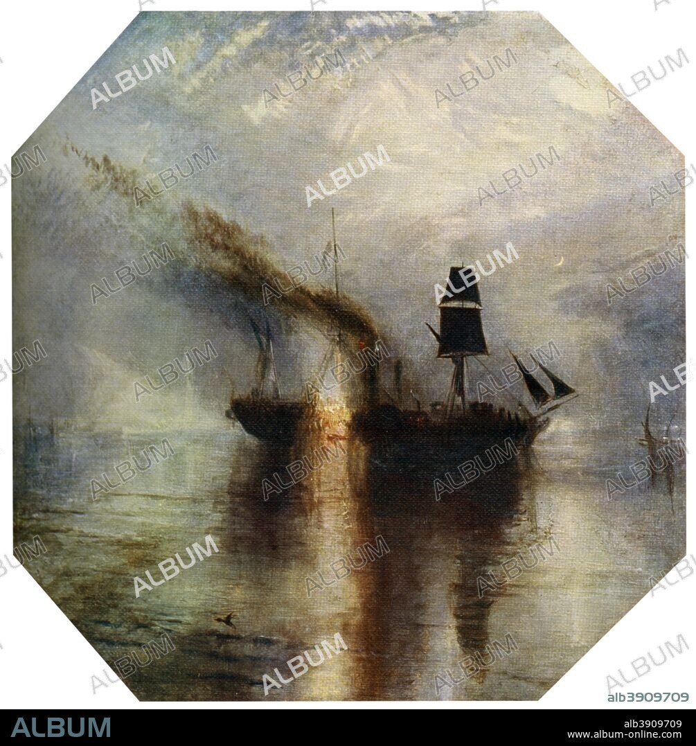 'Peace, Burial at Sea of the Body of Sir David Wilkie', c1842, (1912). A colour print from Famous Paintings, with an introduction by Gilbert Chesterton, Cassell and Company, (London, New York, Toronto, 1912).