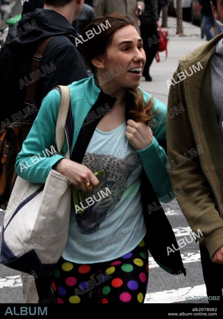 April 29, 2013 - New York City, NY, USA - Actress Zosia Mamet was on the set of the TV show 'Girls' on April 29 2013 in New York City. 29/04/2013