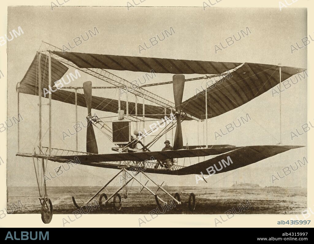 The Edwards Rhomboidal biplane, c1911, (1935). The Edwards Rhomboidal was an unusually shaped early British aircraft designed by E.W. Edwards. It was tested at Brooklands in 1911. From "The Silver Jubilee Book - The Story of 25 Eventful Years in Pictures". [Odhams Press Ltd., London, 1935].