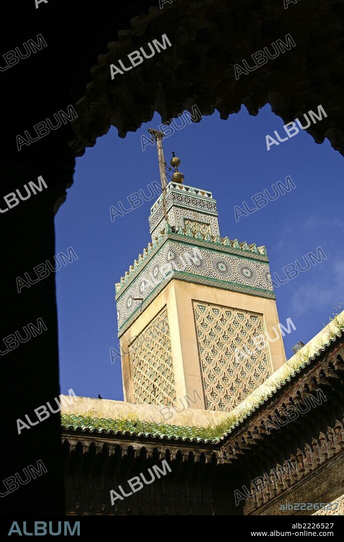Madrasa Bou Inania(S.XIV). Fez. Marruecos. Magreb. Africa.