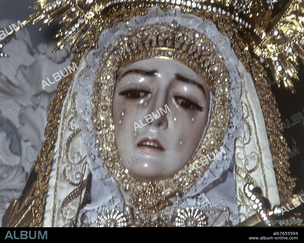 JUAN PRIETO (S XVIII) IMAGINERO CORDOBES. VIRGEN DE LOS DOLORES - 1719.
