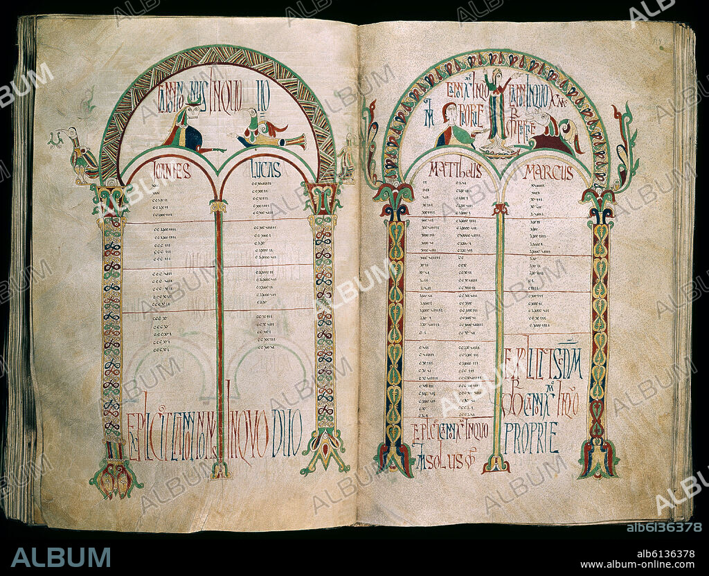 PRESBITERO VIMARA ILUSTRó Y EL DIACONO JUAN COMPIL. BIBLIA SACRA ANO 920-VISIGOTICA.