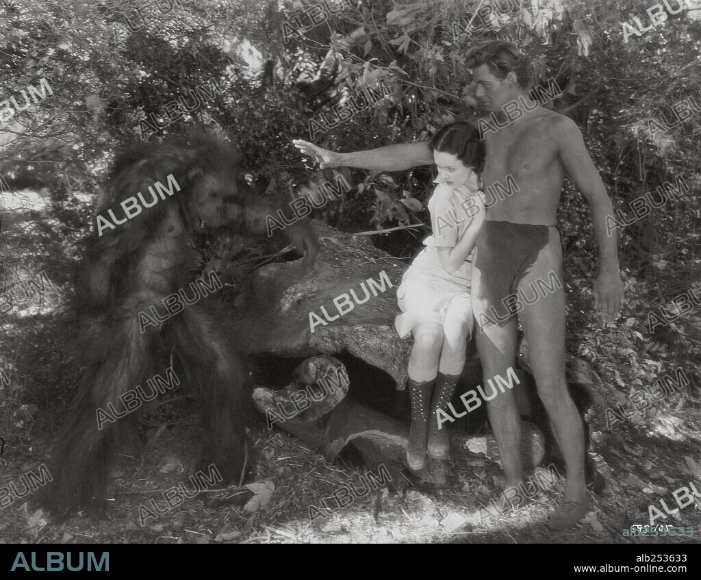 JOHNNY WEISSMULLER and MAUREEN O'SULLIVAN in TARZAN, THE APE MAN, 1932, directed by W. S. VAN DYKE. Copyright M.G.M.